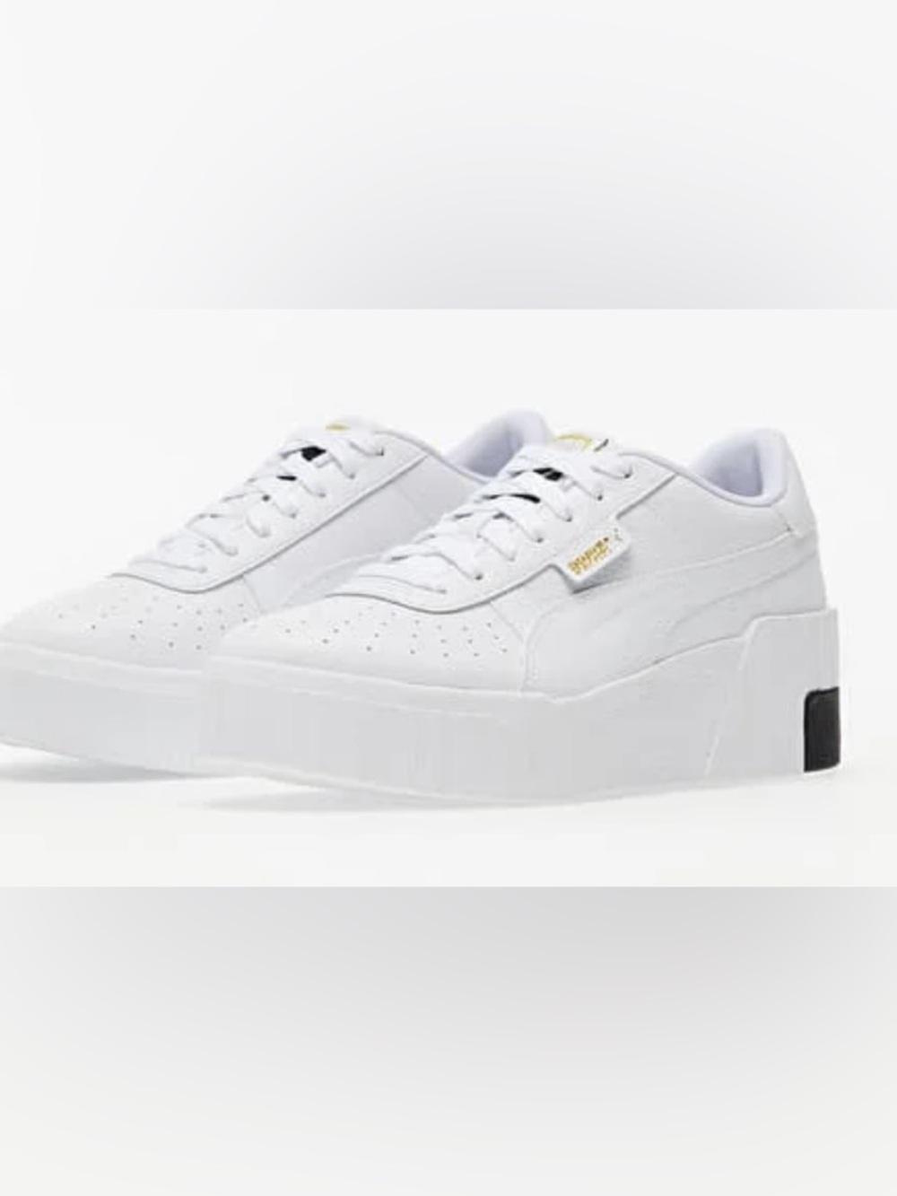 Puma Cali Wedge in White and Black